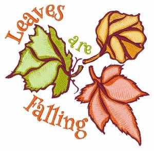 Picture of Leaves Are Falling Machine Embroidery Design