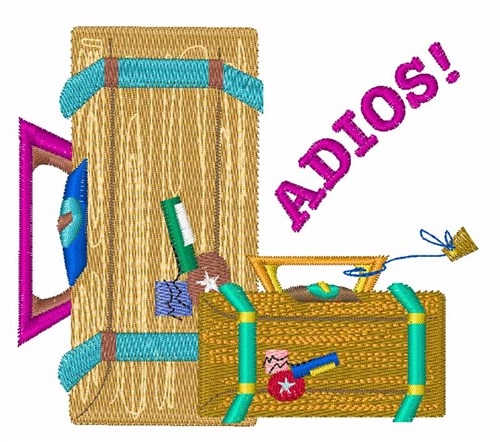 Adios Machine Embroidery Design