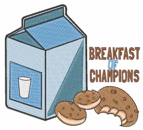 Breakfast Of Champions Machine Embroidery Design