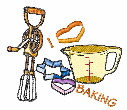 Baking Machine Embroidery Design