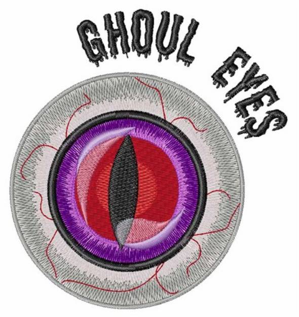 Picture of Ghoul Eyes Machine Embroidery Design