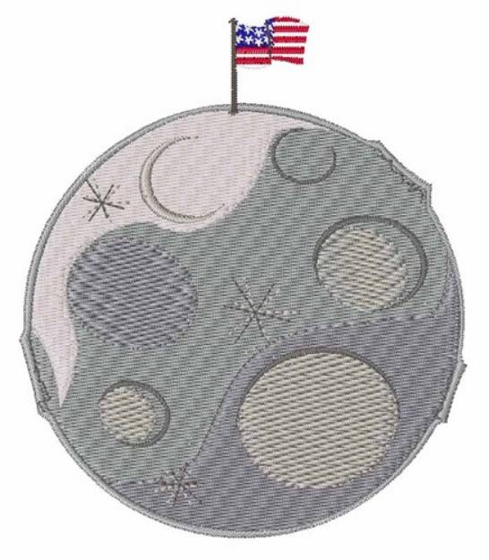 Picture of Moon Landing Machine Embroidery Design