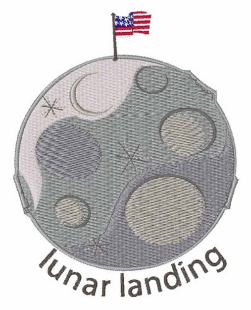 Picture of Lunar Landing Machine Embroidery Design