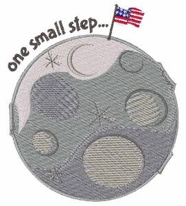 Picture of One Small Step Machine Embroidery Design