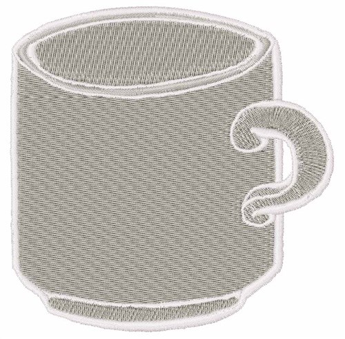 Coffee Cup Machine Embroidery Design