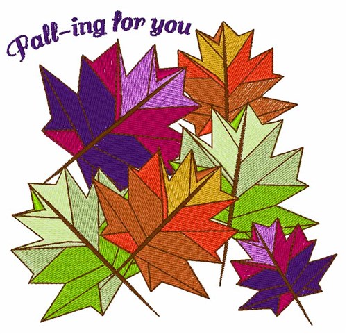 Falling For You Machine Embroidery Design