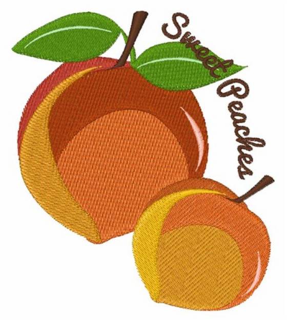 Picture of Sweet Peaches Machine Embroidery Design