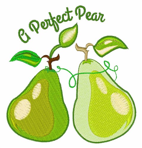 Perfect Pear Machine Embroidery Design