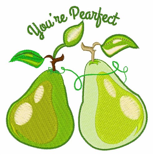Youre Pearfect Machine Embroidery Design