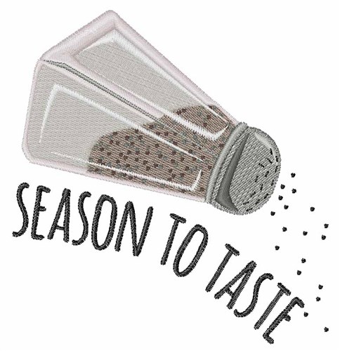 Season To Taste Machine Embroidery Design