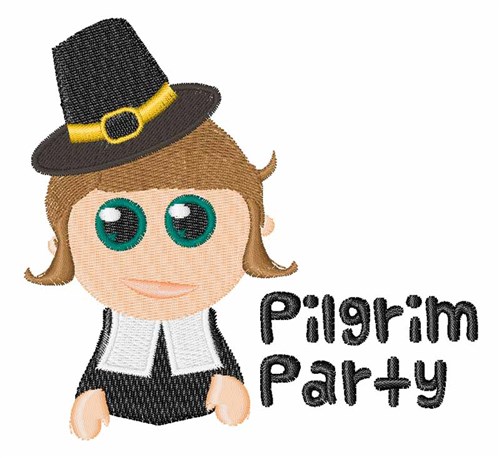 Pilgrim Party Machine Embroidery Design