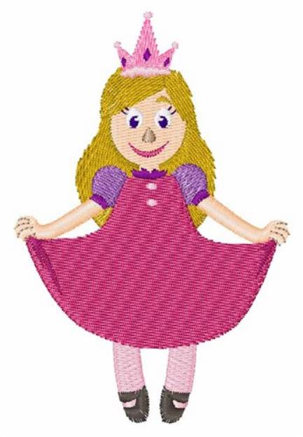 Picture of Princess Girl Machine Embroidery Design