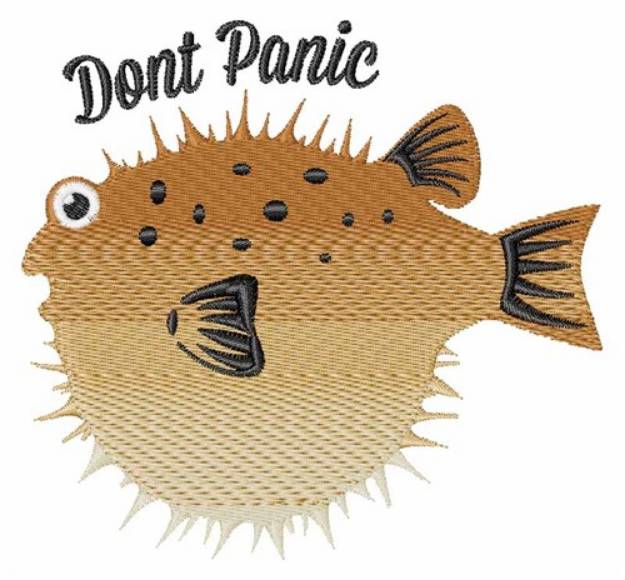 Picture of Dont Panic Machine Embroidery Design