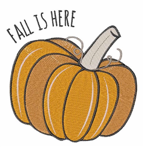 Fall Is Here Machine Embroidery Design