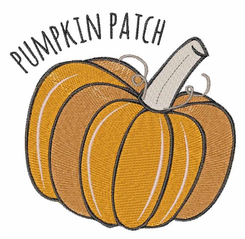 Pumpkin Patch Machine Embroidery Design
