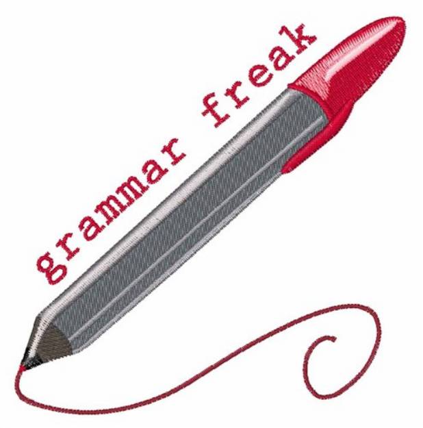 Picture of Grammar Freak Machine Embroidery Design
