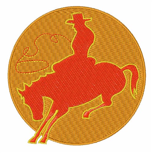 Rodeo Cowboy Machine Embroidery Design