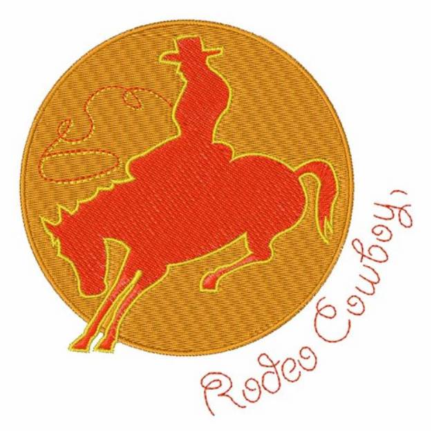 Picture of Rodeo Cowboy Machine Embroidery Design