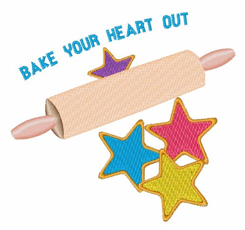 Bake Heart Out Machine Embroidery Design