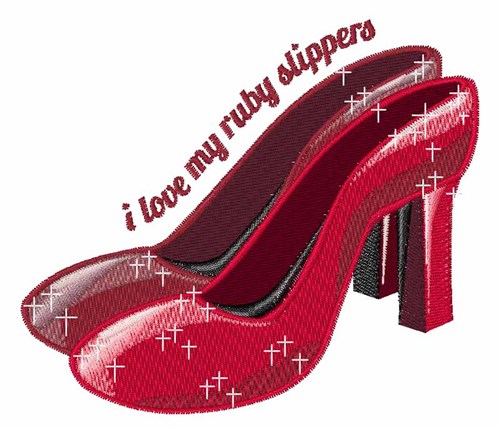 Ruby Slippers Machine Embroidery Design