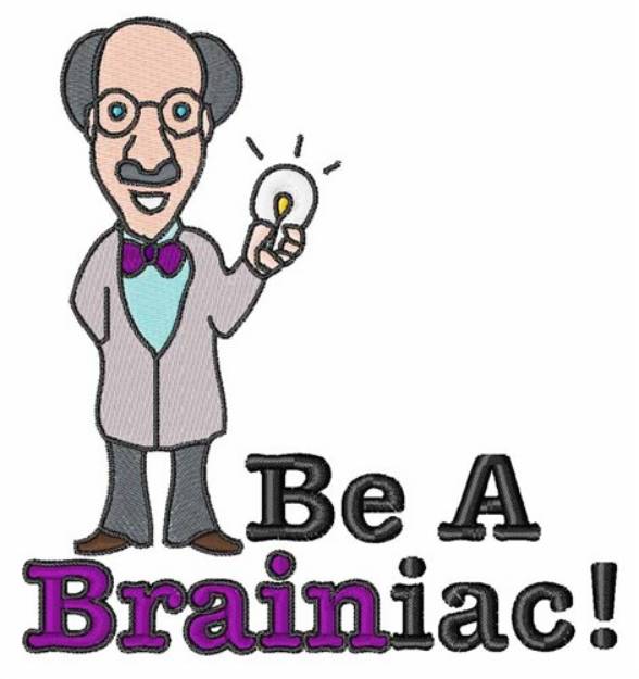 Picture of Be A Brainiac Machine Embroidery Design