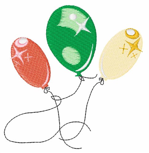 Balloons Machine Embroidery Design