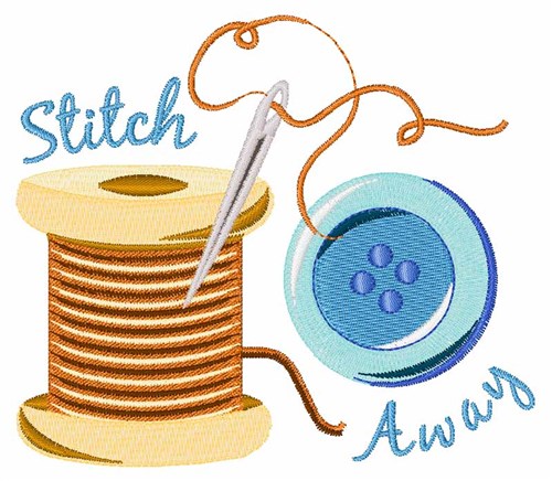 Stitch Away Machine Embroidery Design