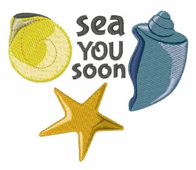 Picture of Sea You Soon Machine Embroidery Design