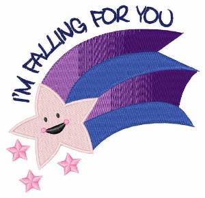 Picture of Falling For You Machine Embroidery Design