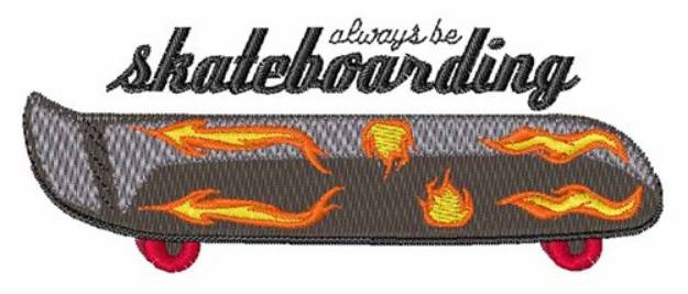 Picture of Skateboarding Machine Embroidery Design