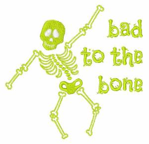 Picture of Bad To Bone Machine Embroidery Design