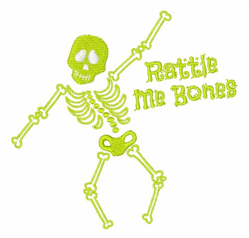 Rattle Me Bones Machine Embroidery Design
