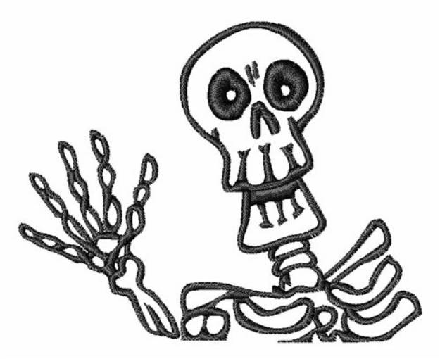 Picture of Happy Skeleton Machine Embroidery Design