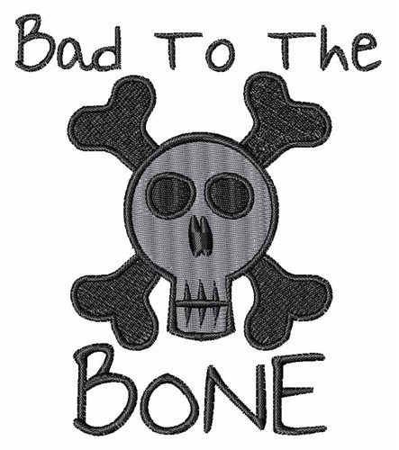 Bad Bone Machine Embroidery Design