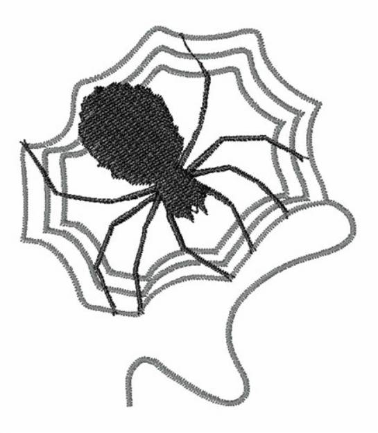 Picture of Spider & Web Machine Embroidery Design