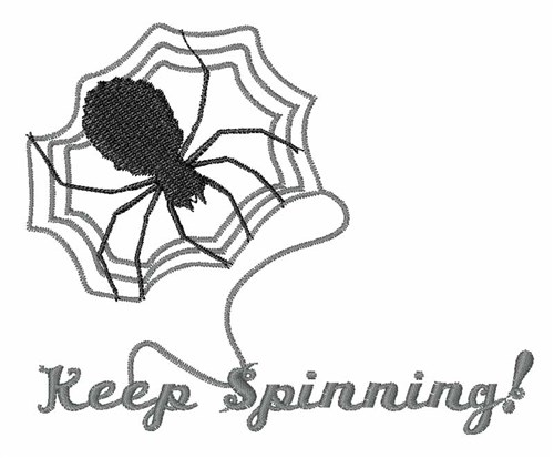 Keep Spinning Machine Embroidery Design