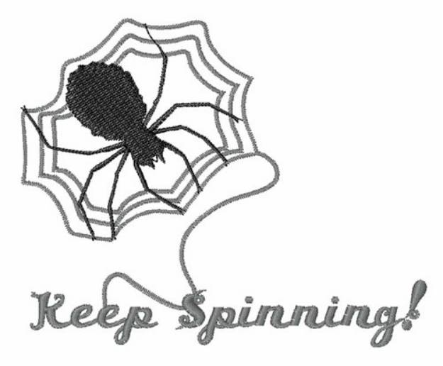 Picture of Keep Spinning Machine Embroidery Design