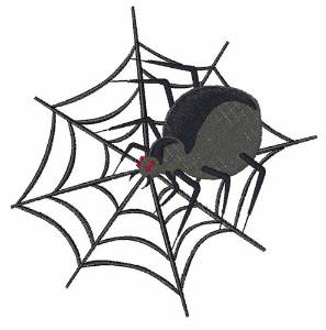 Picture of Spider In Web Machine Embroidery Design