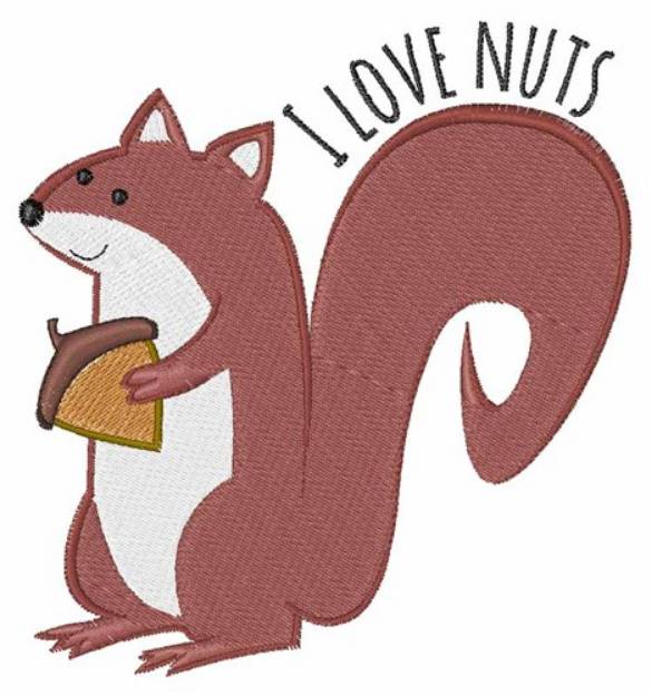 Picture of Love Nuts Machine Embroidery Design