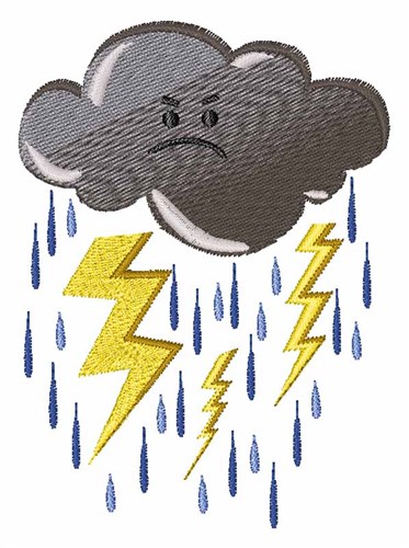 Thunder Storm Machine Embroidery Design