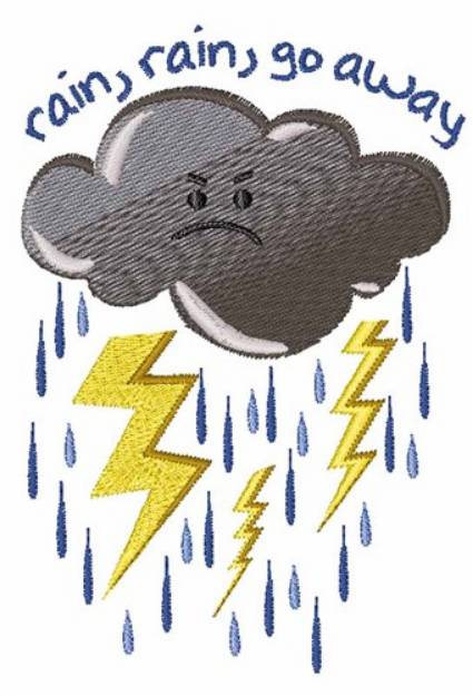 Picture of Rain Go Away Machine Embroidery Design