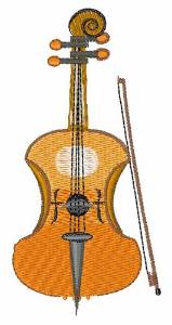 Picture of Bass Fiddle Machine Embroidery Design