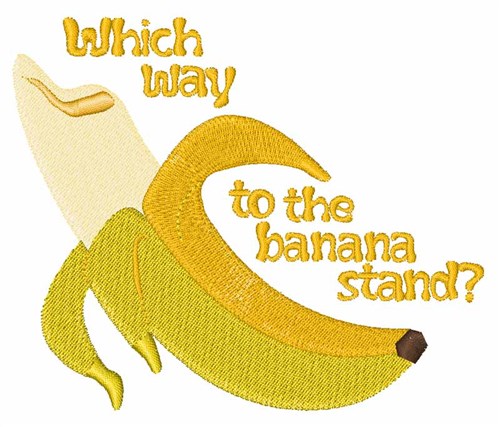 The Banana Stand Machine Embroidery Design