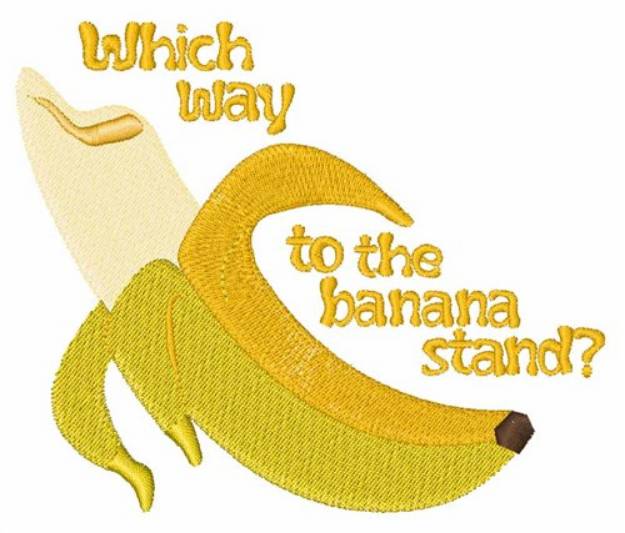 Picture of The Banana Stand Machine Embroidery Design