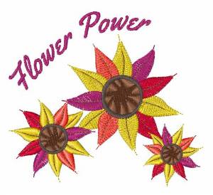 Picture of Flower Power Machine Embroidery Design