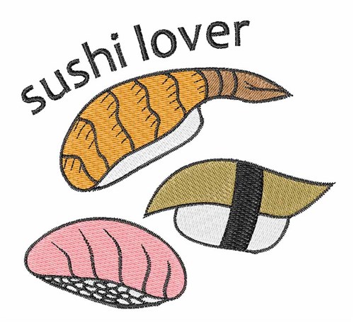 Sushi Lover Machine Embroidery Design