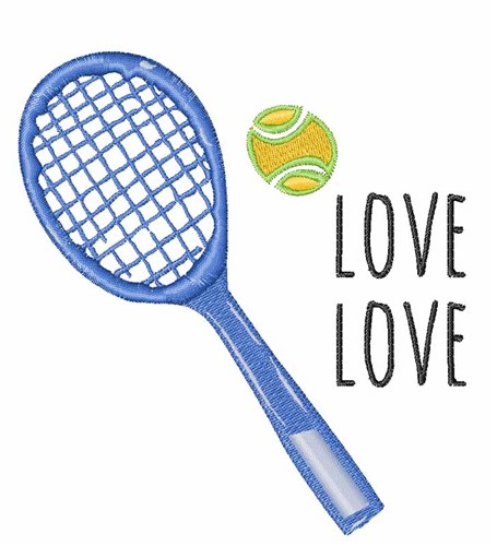 Tennis Score Machine Embroidery Design