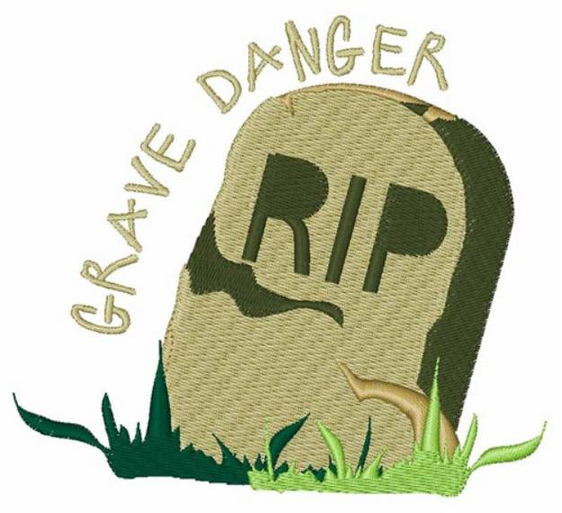 Picture of Grave Danger Machine Embroidery Design