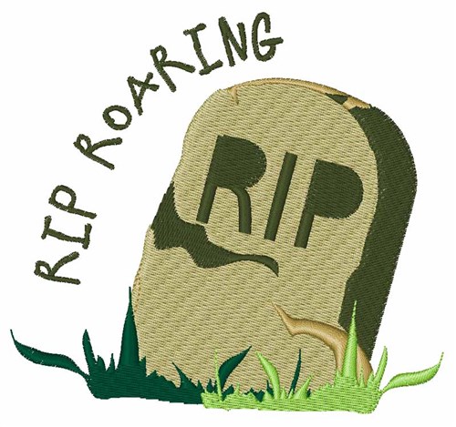 RIP Roaring Machine Embroidery Design