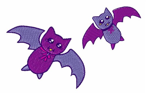 Vampire Bats Machine Embroidery Design